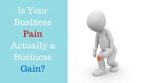 sore knee clay figure " is your business pain actually your business gain?"